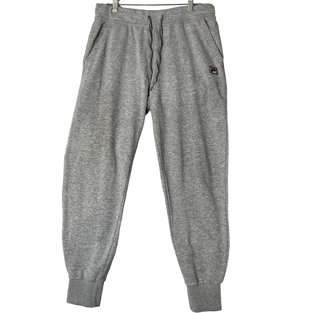 FILA Women's Sweatpants Gray M Side Pockets Soft Breathable Athletic